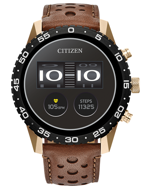 CZ Smart Touchscreen Black Dial Silicone Strap MX1016 28X CITIZEN